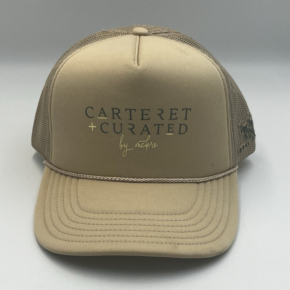Carteret + Curated by McLere Trucker Cap Hat Mesh Back Snapback NEW - Picture 2 of 4